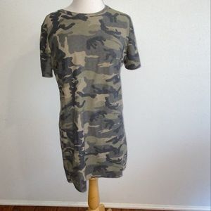 Army Camouflage T-shirt Dress